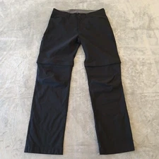 Eddie Bauer Pants Mens Size 34 Black Convertible Tech Pockets 34x31