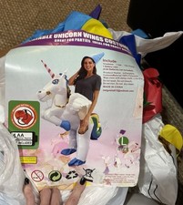 TOLOCO Inflatable Adult Unicorn Rider Halloween Costume