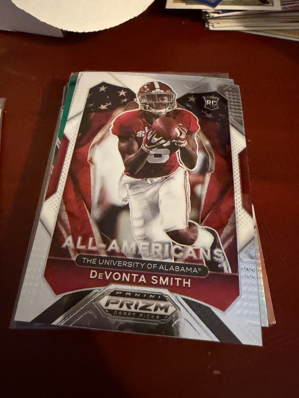 2021 Panini Prizm Draft Picks All-Americans DeVonta Smith RC #186 Alabama