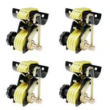 Rack Ratchet Straps J-hook 1.5 Wide X 7.5 Long Round Tube Mount 500lb Load