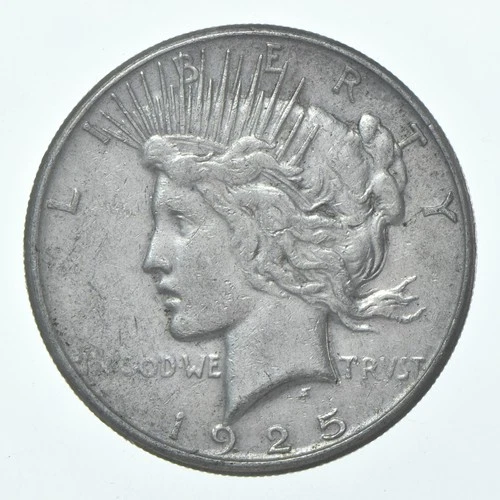 (1) XF 1925-S Peace Silver Dollar 90% - Extra Fine - San Francisco *6659
