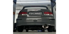 FOX Sportauspuff 50mm Endschalldämpfer 1x100mm für Honda Civic 6 Coupe Typ EJ