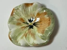 Vintage Stangl Pottery   Pansy Tea Bag Holder Trinket Jewelry & Ring Dish