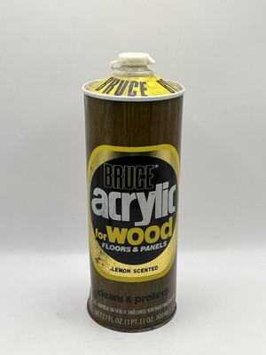 Bruce Acrylic Cleans Wood Floors & Panels Lemon 27oz Can HALF FULL Discontinued