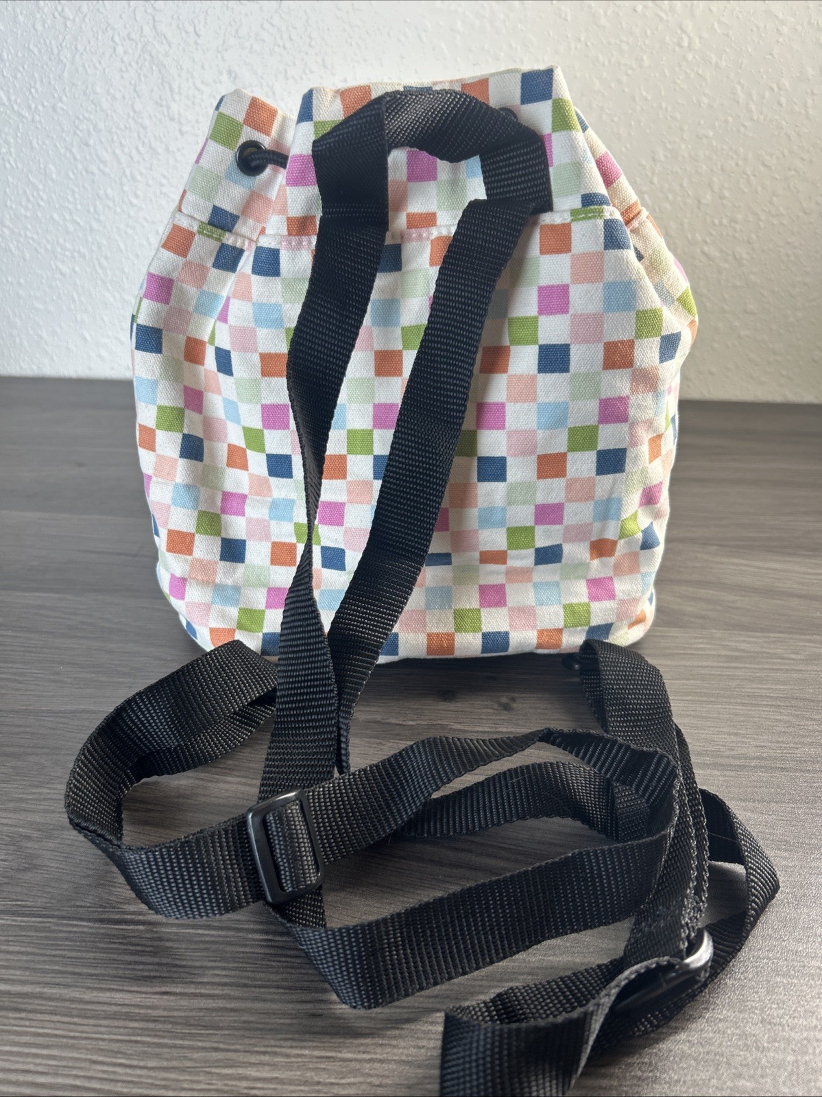 Vans Seeker Checkered Backpack Drawstring Adjusta… - image 3