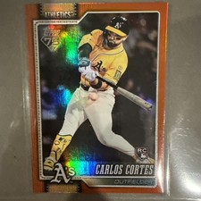 Carlos Cortes 2026 Topps Orange Foil  4/25