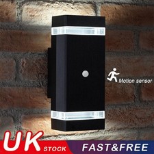 Up Down LED Wall Light Yard Garden Outdoor Porch Sconce with PIR Motion Sensor