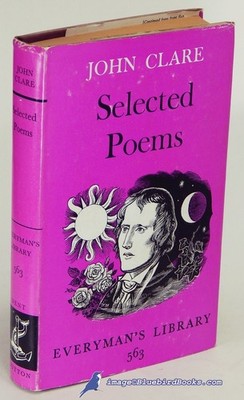 John CLARE: Selected Poems: VG+ Everyman's Library HC/VG+ DJ 90205