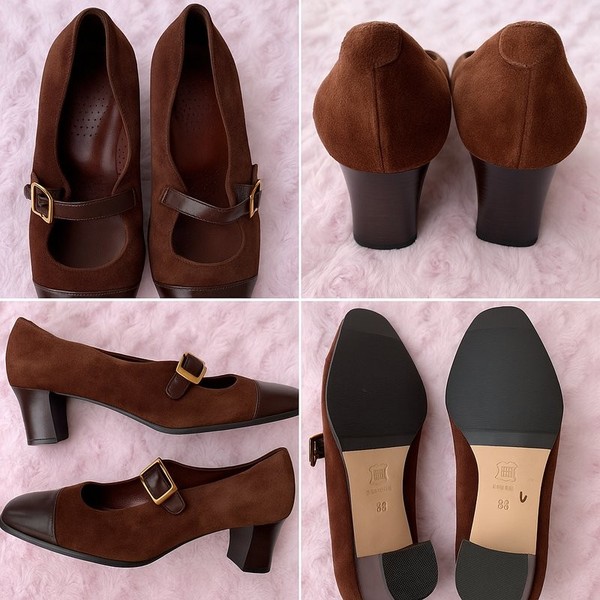Women PILON Milano Venezia Heels Brown 38