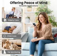 Mini 4K Wifi Security Camera with 100-Day Battery Life & Motion Detection Alerts