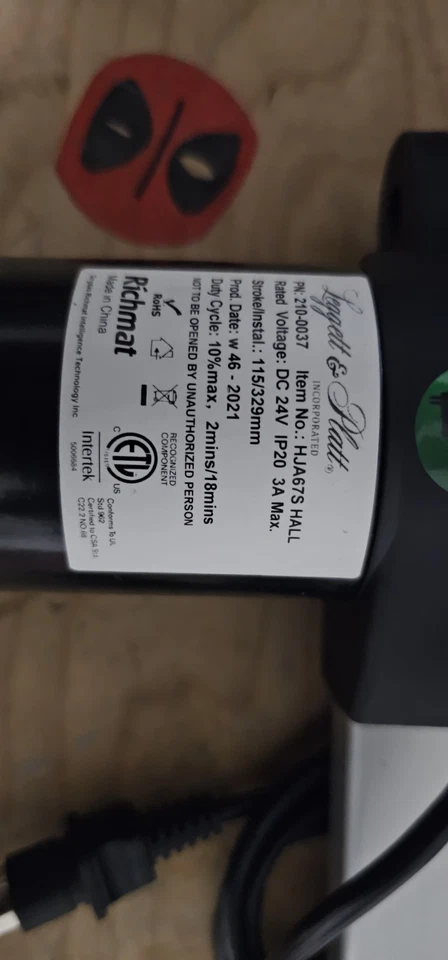 HJA67S HALL HEAD MOTOR W46 8 PRONG - Image 2 of 3