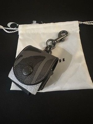 COACH AirPods Case with Clip GREY CAMO NEW! | eBay
