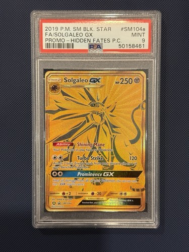 Solgaleo-GX graded PSA 9 for sale on eBay