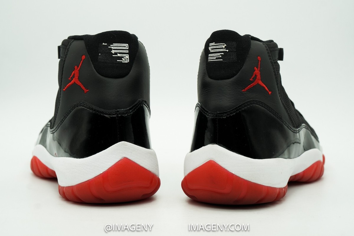 AIR JORDAN 11 XI RETRO USED SIZE 8.5 CDP BRED BLACK TRUE RED AIR JORDAN 11 XI RETRO USED SIZE 8.5 CDP BRED BLACK TRUE RED