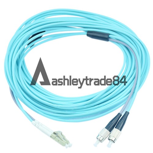 80m Armored Cable LC-FC UPC MM OM3 10GB Duplex Fiber Optical Jumper Patch Cord - Afbeelding 2 van 5