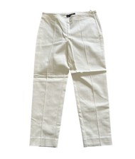 ST. JOHN BASIC Cream HIGH RISE PANTS SIZE 6