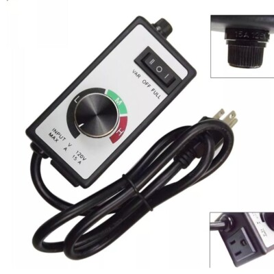 For Router Fan Variable Speed Controller Electric Motor Rheostat AC 120V Newest