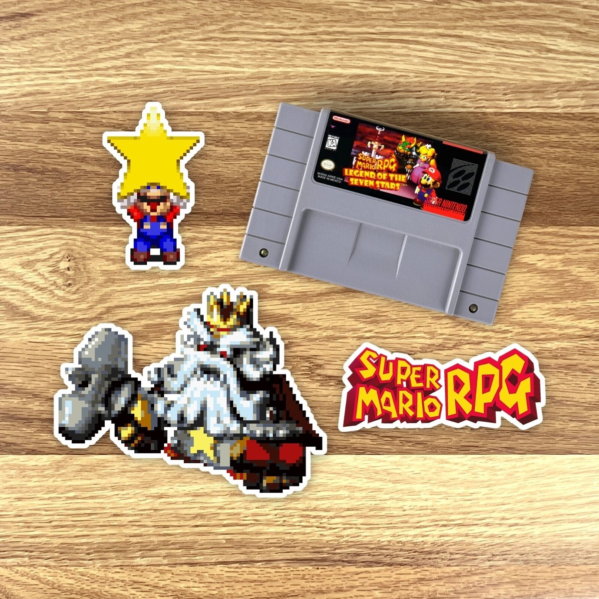 Super Mario RPG Stickers Super Nintendo SNES Pixel Art 28
