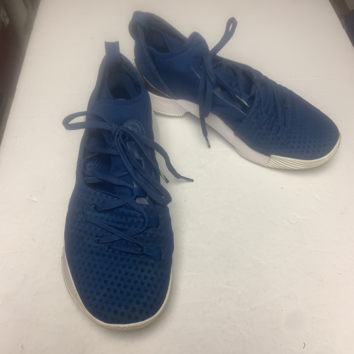 Under Armour Men's Curry Basketball Shoes Sneakers Blue 3020657-401 Size