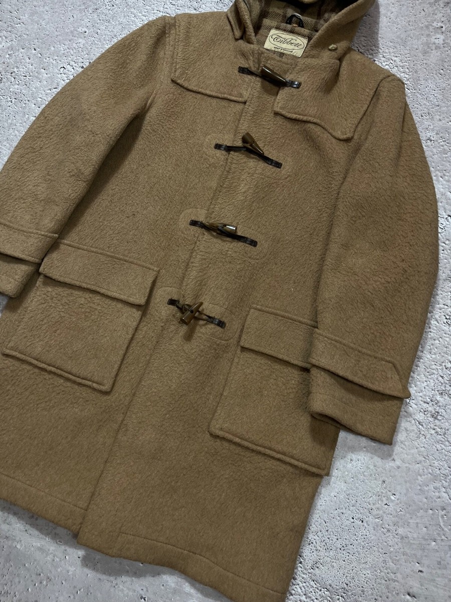 Vintage Tibbett Duffle Coat Wool Toggle Hooded Jacket Made in