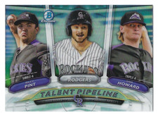 2018 Bowman - Talent Pipeline Brendan Rodgers, Sam Howard, Riley Pint #TP-COL RC