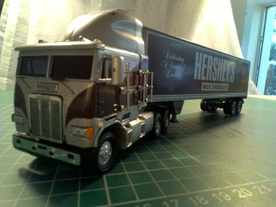Streichholzschachtel Hershey Schokolade 100th Anniversary LKW und Anhänger