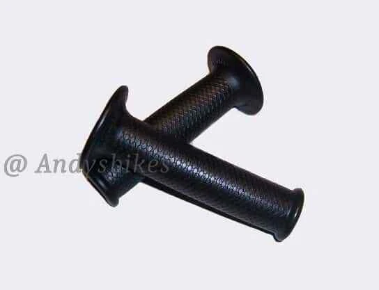 Coppia manopole manubrio originali Aprilia RS50, RS125, RS250, AF1, Tuono - nere