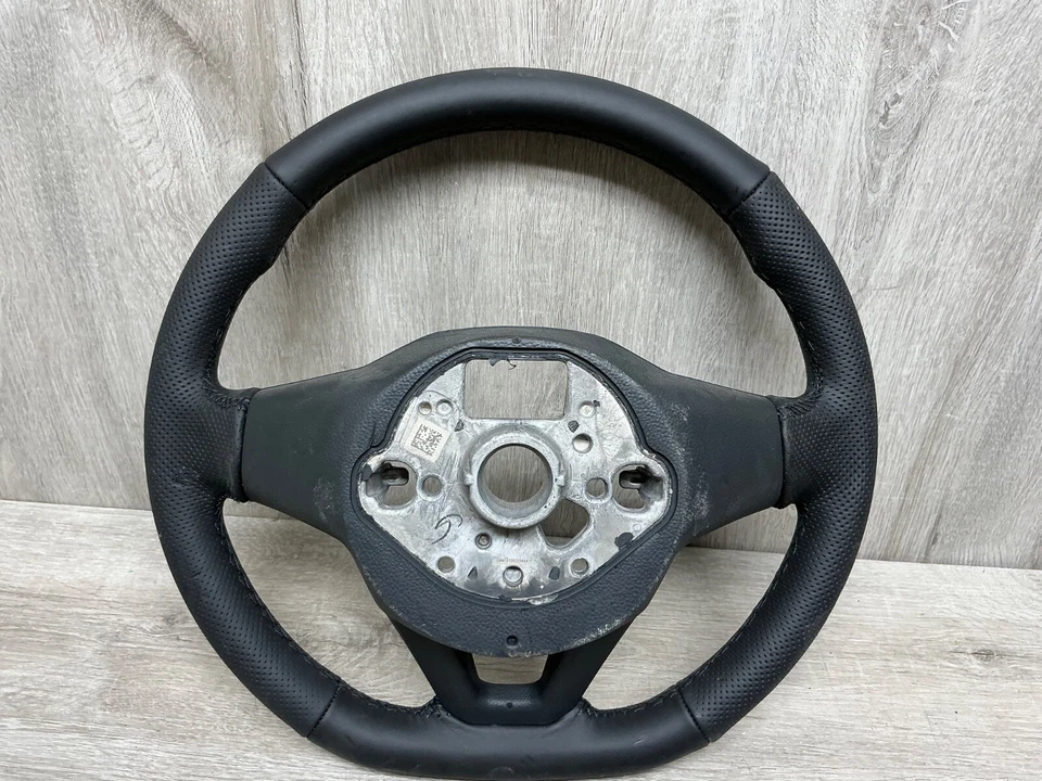 VW PASSAT ARTEON TIG..VOLANTE DEPORTIVO CUERO APLANADO LOGOTIPO R OEM Foto 4 de 4