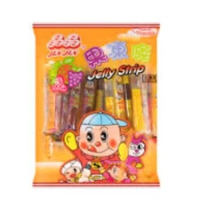 2 Bags Tik Tok Tiktok ASMR Candy JinJin Fruit Jelly Strip Sticks Straws Noodles