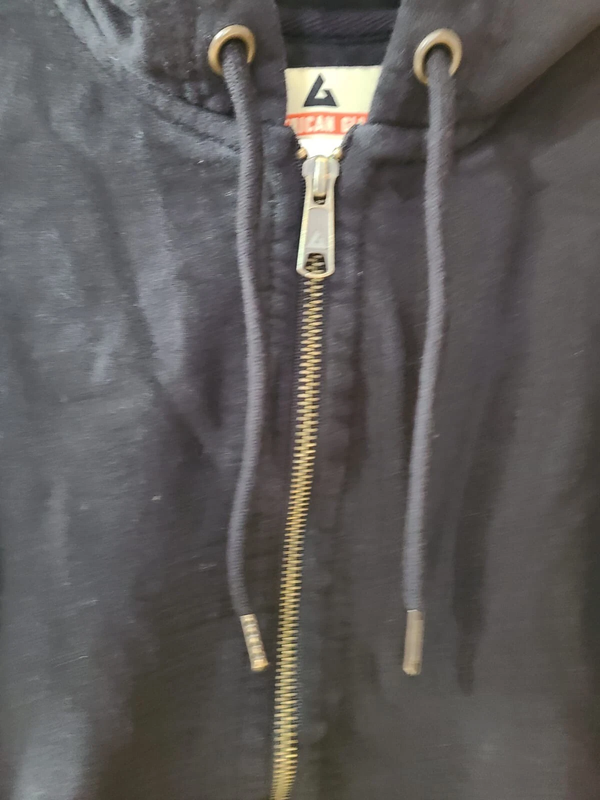 VETEMENTS Felpa con cappuccio pesante American Giant donna classica full zip taglia XS