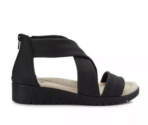 Earth Spirit Womens Crossband Sandal Black Size 6.5 | eBay