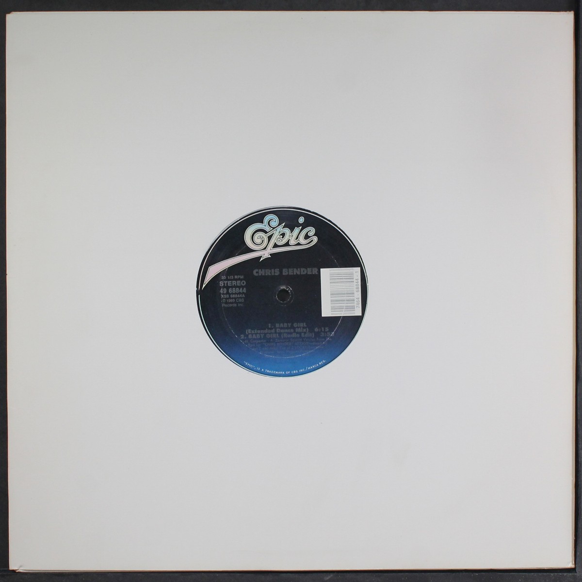 CHRIS BENDER: baby girl / dub EPIC 12