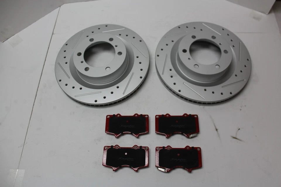 Raptor Series Front Brake Rotors and Pads for 2007-2014 Toyota FJ Cruiser Foto 4 de 4