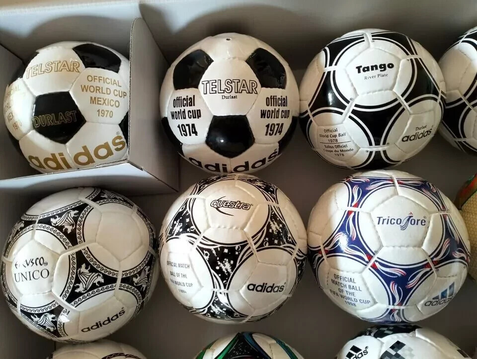 ADIDAS HISTORICAL MINI BALL SET OF 14 PCS FIFA WORLD CUP ADIDAS HISTORICAL MINI BALL SET OF 14 PCS FIFA WORLD CUP