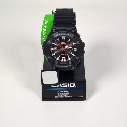 Casio MW610-1AV Men's Black Resin Watch, 100 Meter WR, 10 Year Battery, Date c70
