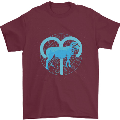 Herren-T-Shirt Widder Sternzeichen 100 % Baumwolle