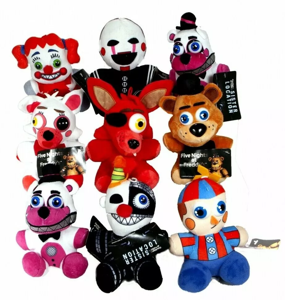 Five Nights at Freddy's 6.5 Plush Set of 4 (Bonnie, Foxy, Freddy