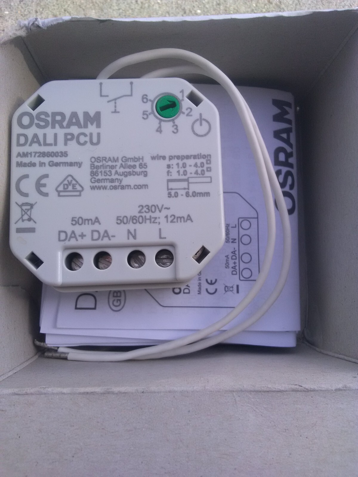 Variateur DALI OSRAM 230V pour éliminer les scintillements des lampes LED