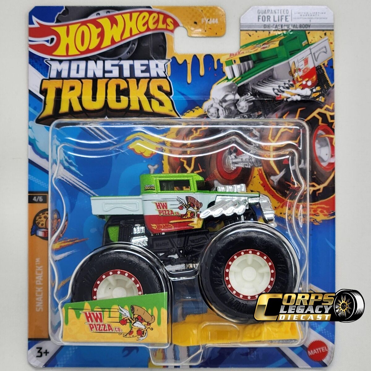 Hot Wheels Monster Trucks Delivery New Release 2023 Snack Pack 5/6