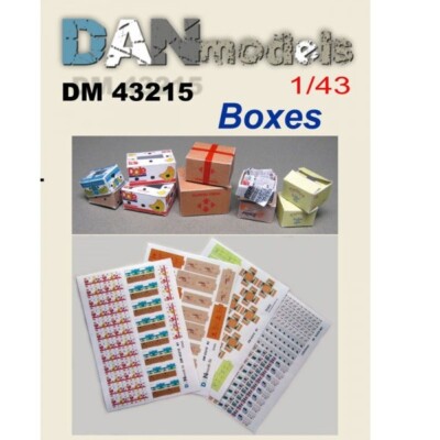 DAN Models 43215 Scale 1:43 Paper Material For Diorams. Cardboard Boxes In Stock