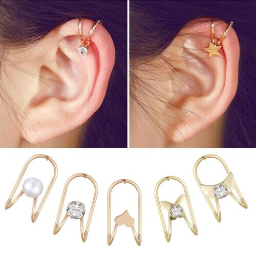 für Damen Ohrringe U geformt Wickel Ohrknorpel Ohrfesseln Clip For 1 Pair - Bild 1 von 12