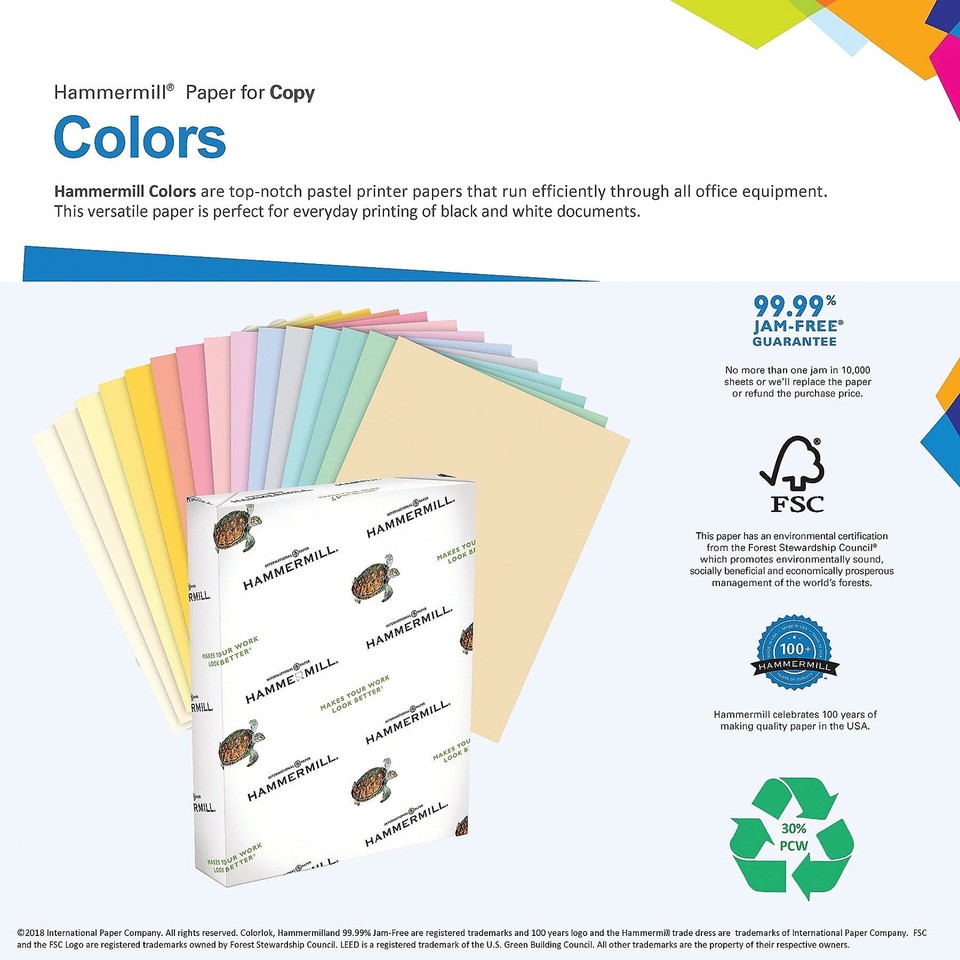 Colored Paper, 20 lb Gray Printer Paper, 8.5 x 111 Ream (500 Sheets