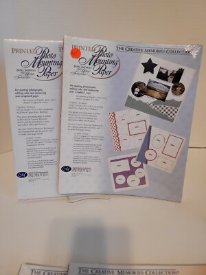 Lot De 3 Packs De Papier Scrapbooking Creative Memories – 10x12, Bright/Rainbow/Jewel, Neufs