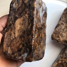 Mis shapen/ smashed 100% AUTHENTIC ORGANIC AFRICAN BLACK SOAP 1KG FROM GHANA