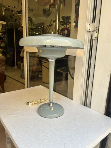 LAMPADA DA TAVOLO MINISTERIALE 50s COLORE ORIGINALE ITALIAN DESIGN TABLE LAMP - Imagen 2 de 16