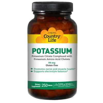 Country Life Potassium 99 mg 250 Tabs
