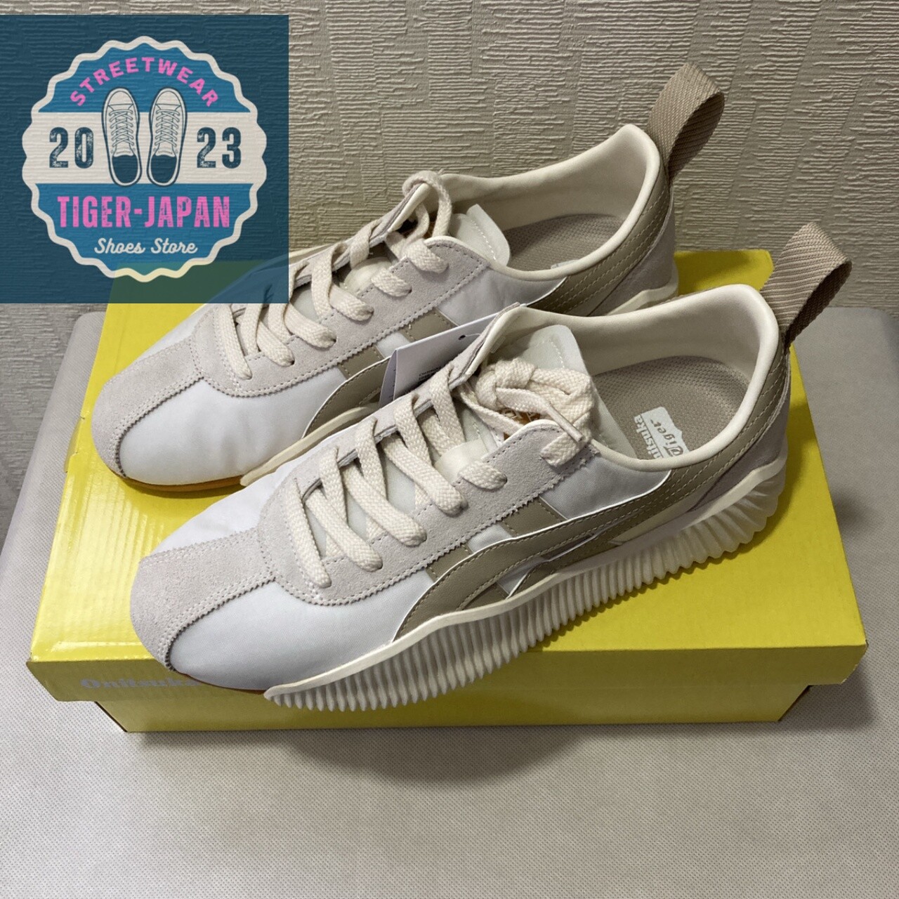 Onitsuka Tiger ACROMOUNT 1183B257 104 CREAM/PUTTY Men Shoes | eBay