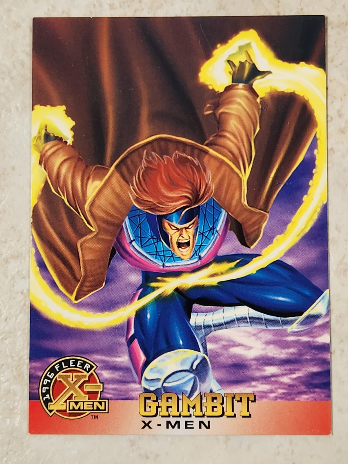 #6 GAMBIT 1996 Fleer Marvel X-Men Walmart Exclusive X-MEN ANDY KUBERT