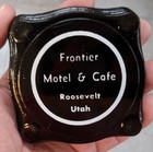 Antique Frontier Motel & Cafe Ash Tray Frontier Utah Rare Decor Collectible Prop