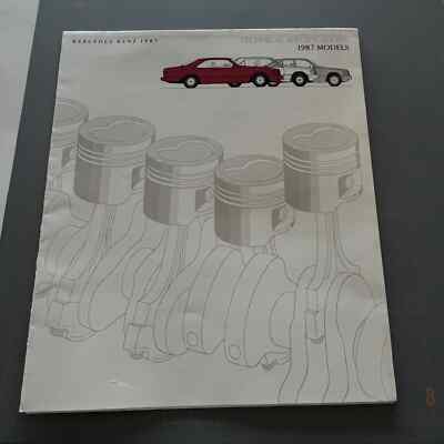 Vintage Dealer Car Brochure Catalog Mercedes model 1987 Technical modifications 